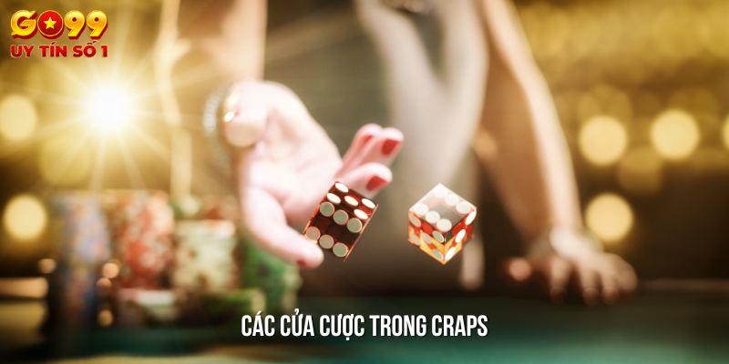 Những cửa cược cơ bản trong game Craps